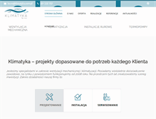 Tablet Screenshot of klimatyka.com.pl